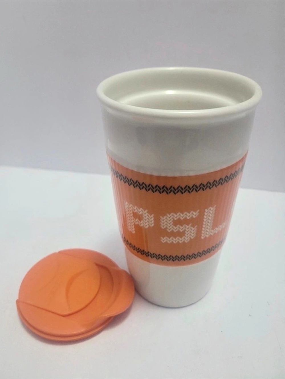 Starbucks 10 fl oz / 296 mL reusable tumbler Orange & White Reusable Tumbler